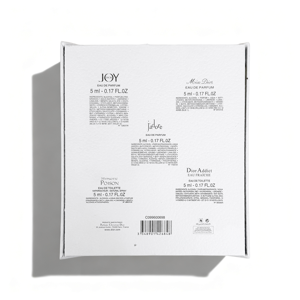 Dior Flip Cap Screw Top (Little Castle) Miniature Set of Five