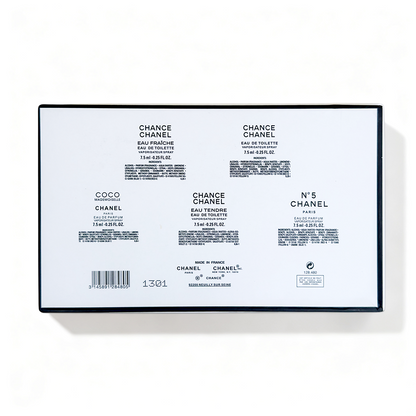 Chanel white box sample set of five