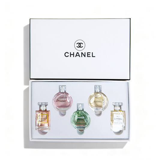 Chanel white box sample set of five