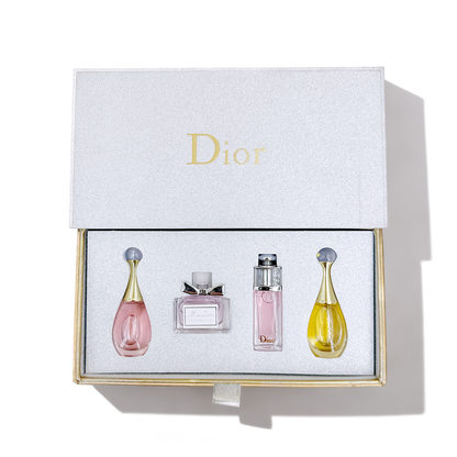 Dior silver mini set of four pieces