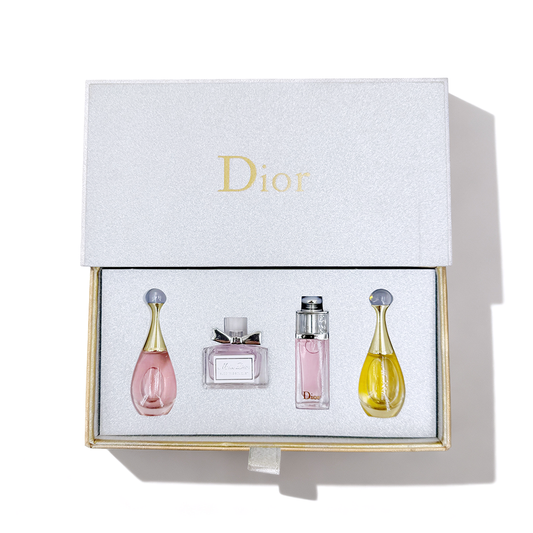 Dior silver mini set of four pieces