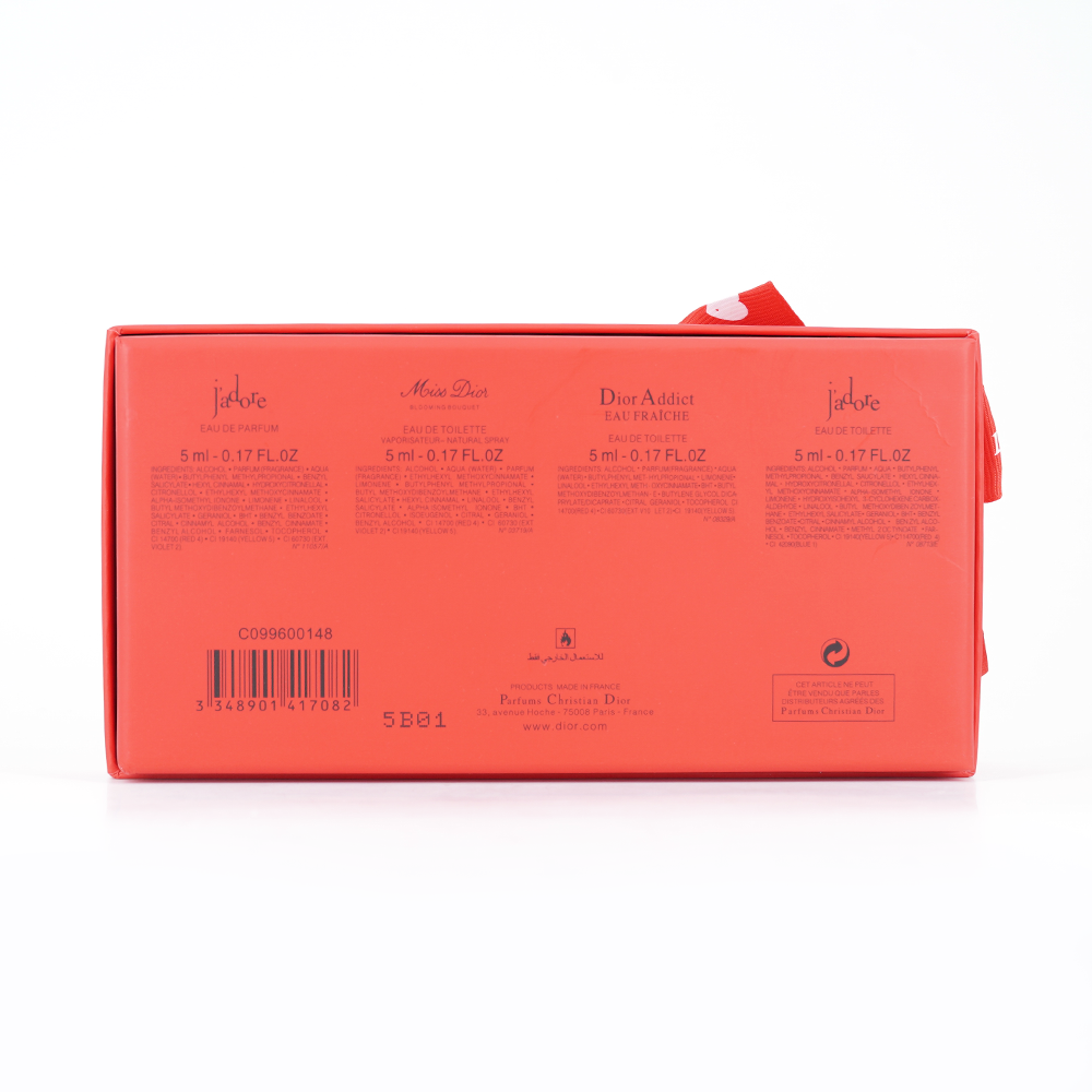 Dior red sample set of four