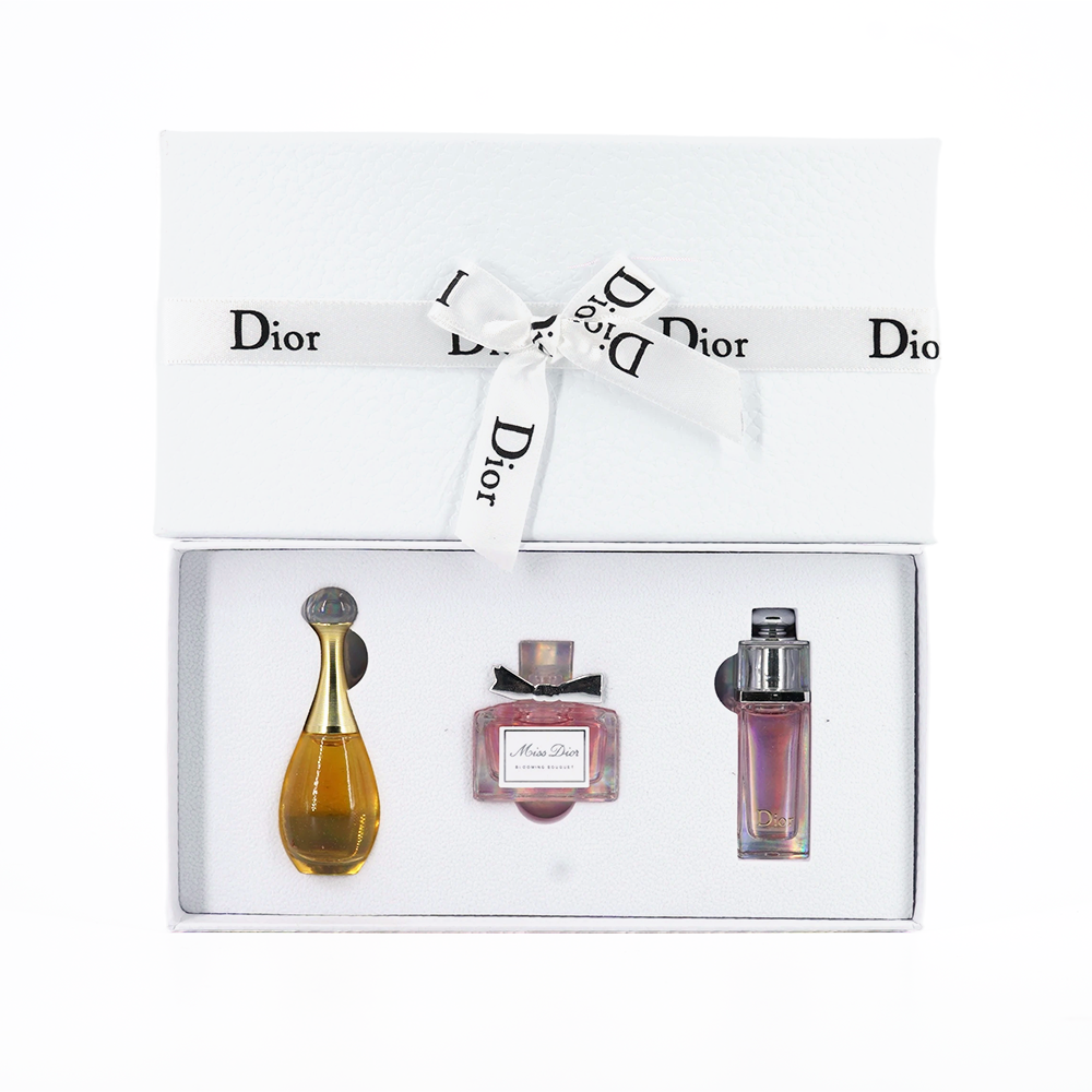 Dior white sample set of three
