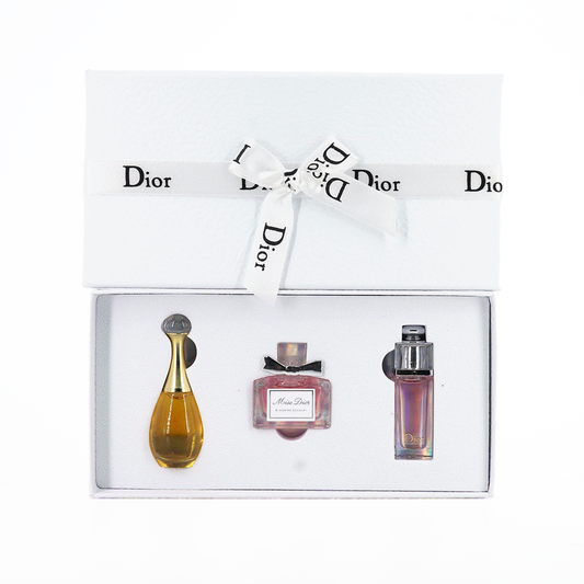 Dior white sample set of three