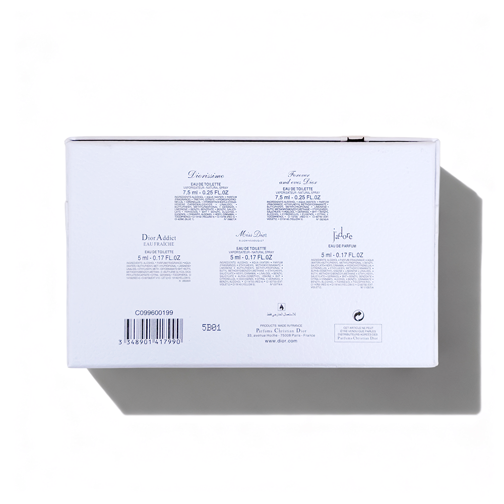 Dior classic sample set of five pieces
