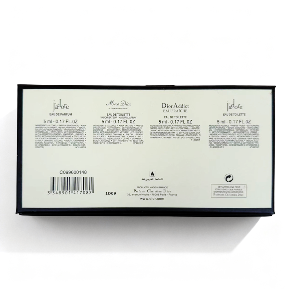 Dior new edition sample set of four pieces
