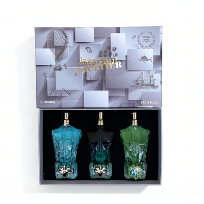 New Jean Paul Gaultier White Box Le Male Miniature 3-Piece Set