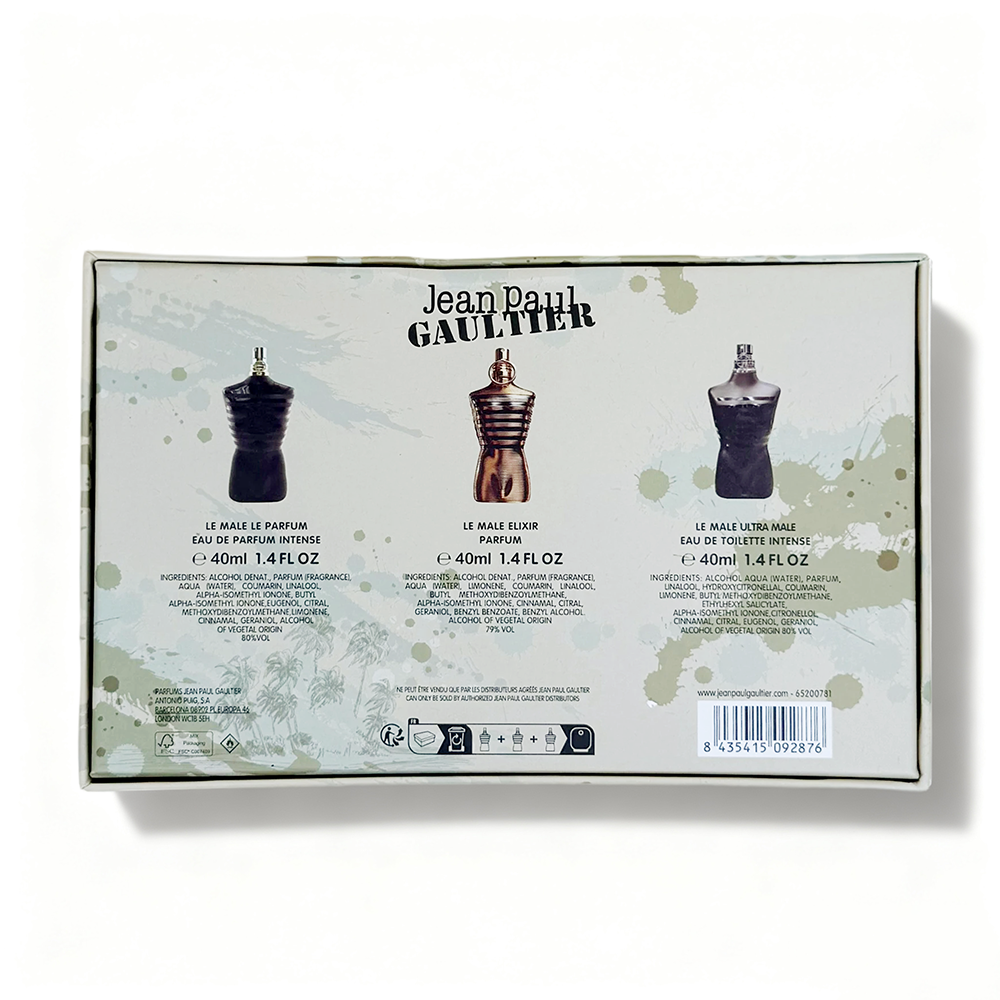 New Jean Paul Gaultier Ultra Male Miniature 3-Piece Set