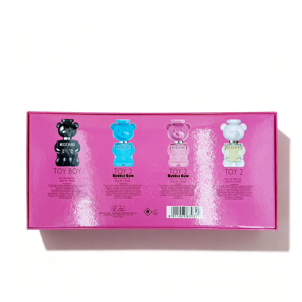 Moschino Pink Box Teddy Bear Mini 4-Piece Set