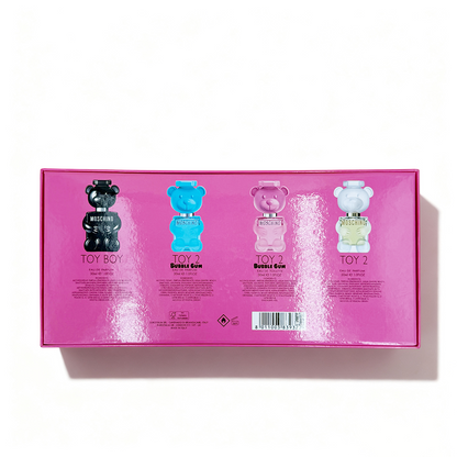 Moschino Pink Box Teddy Bear Mini 4-Piece Set