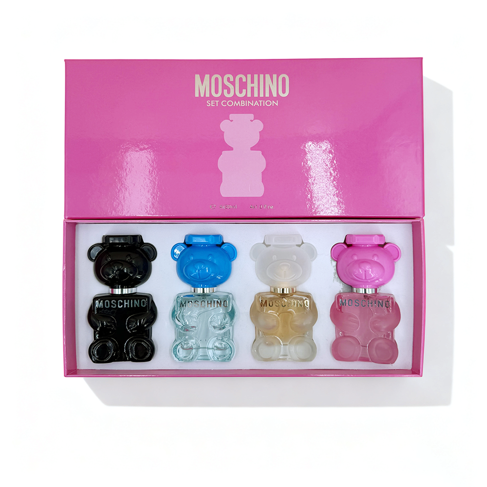 Moschino Pink Box Teddy Bear Mini 4-Piece Set
