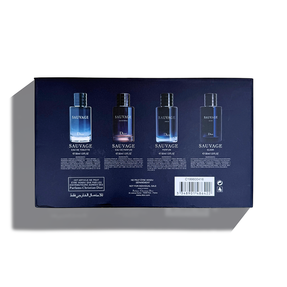 Dior Golden Floral Box Sauvage Miniature Four-Piece Set