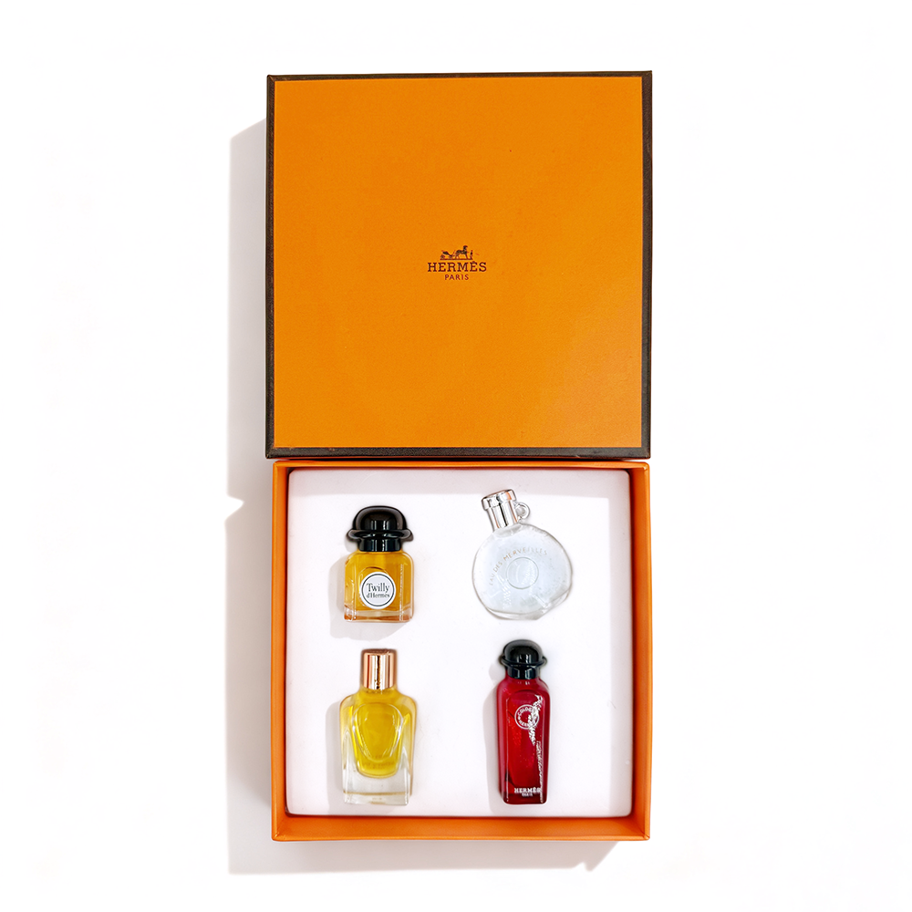 Herm¨¨s Silk Scarf Fragrance Miniature Four-Piece Set