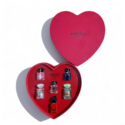 Armani Heart-shaped Miniature 6-piece Set