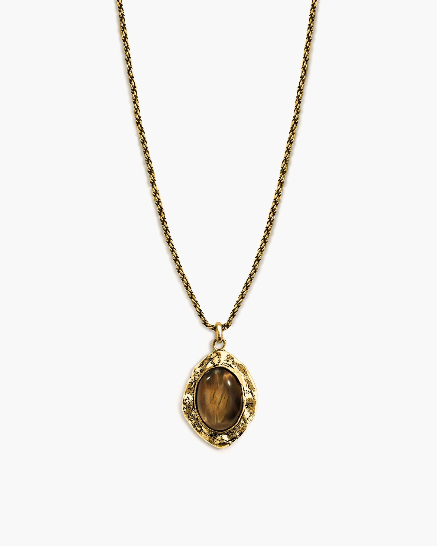 Gold Tiger's Eye Savannah Long Necklace