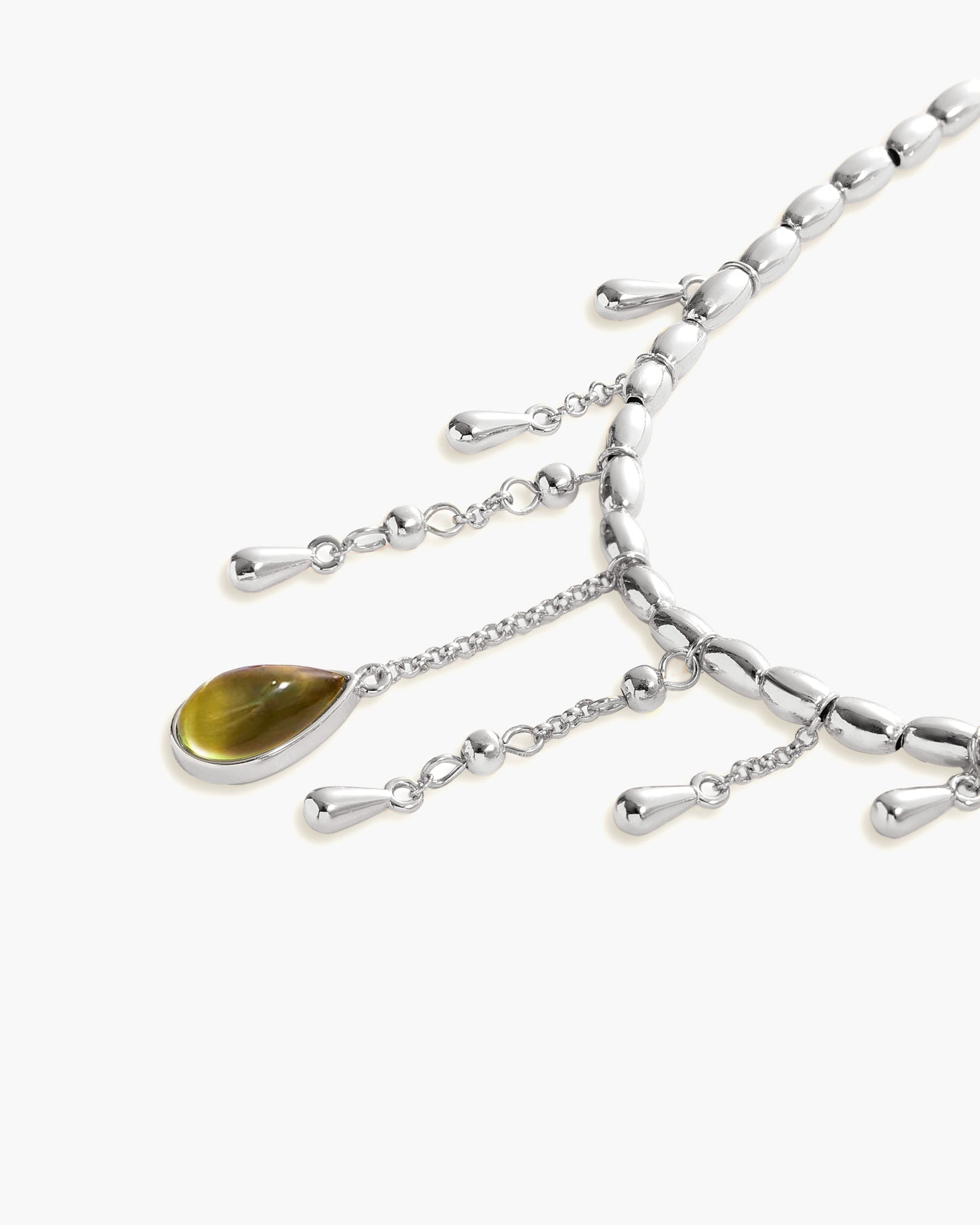 Waterdrop Anklet in Silver