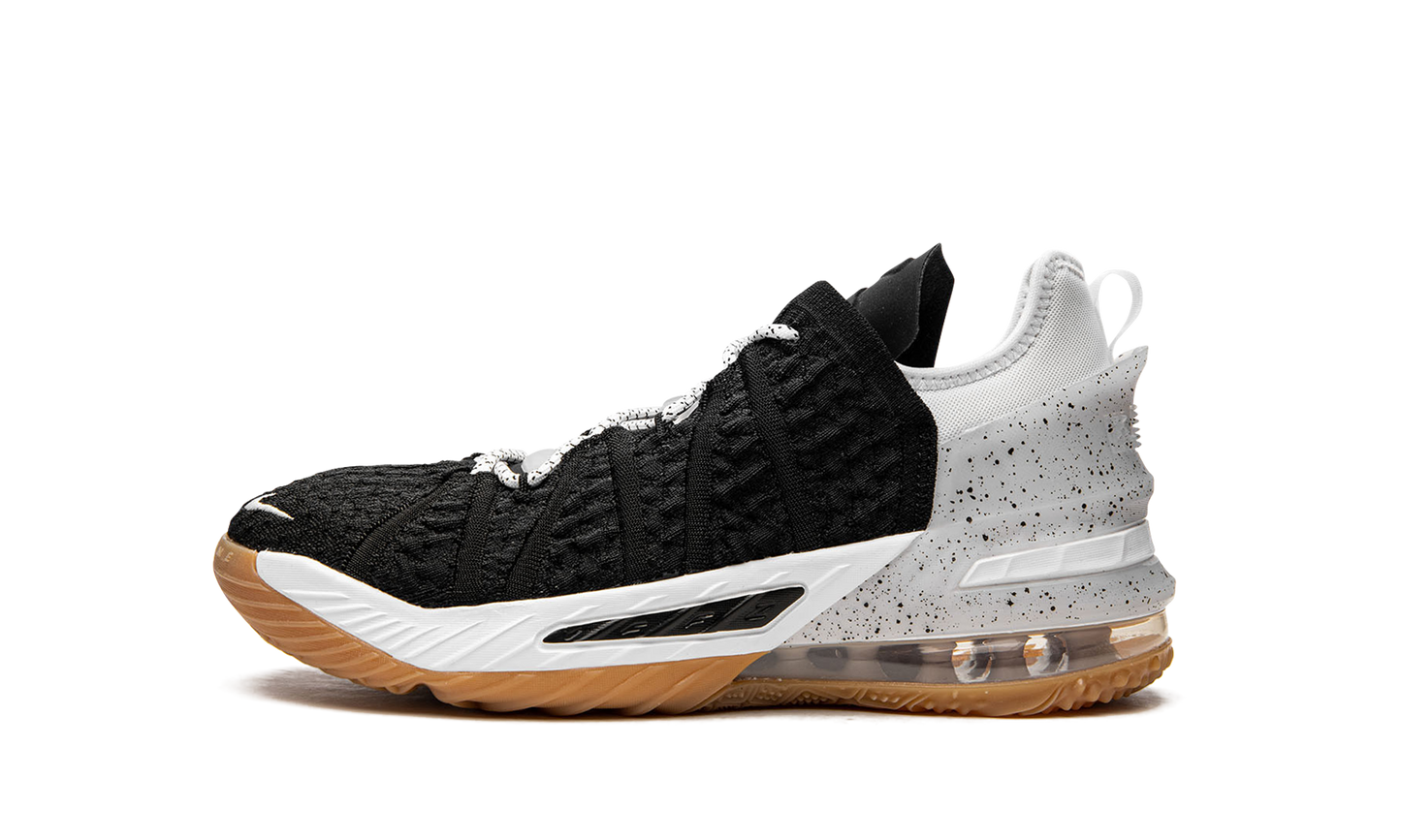 LeBron 18 GS Black White Gum CW2760 007