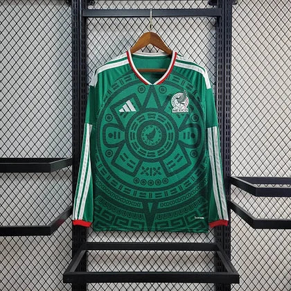 2026 Long Sleeve Mexico National Home Football Shirt 1:1 Thai Quality