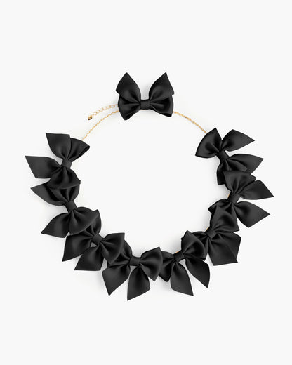 Polka Dot Bow Necklace