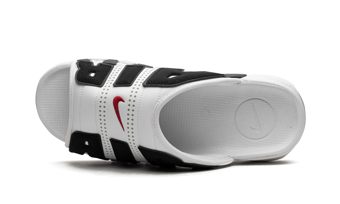 Air More Uptempo Slide NA White Black Red FB7815 100
