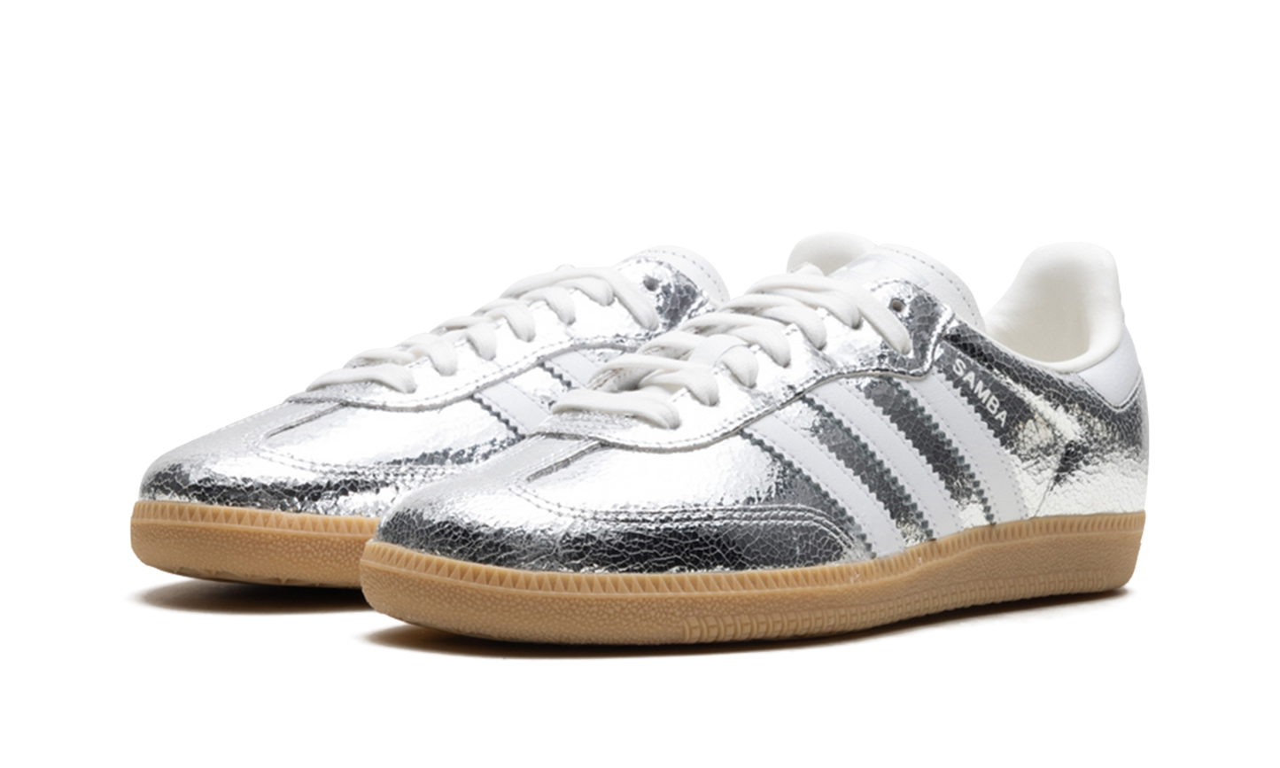 Samba OG WMNS  Silver Metallic Cracked Leather  JR0035