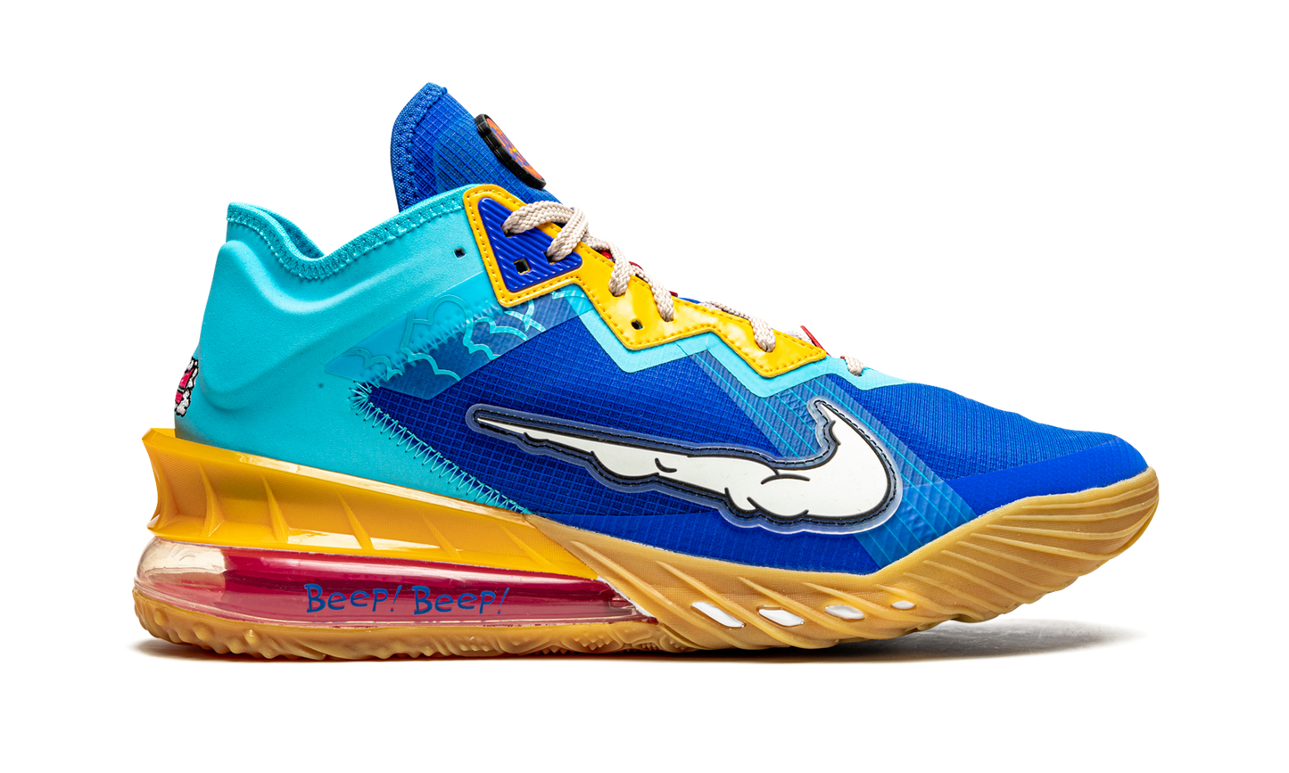 LeBron 18 Low Wile E. Coyote vs Roadrunner CV7562 401