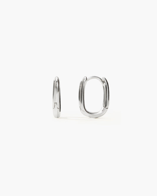 Silver Link Earrings