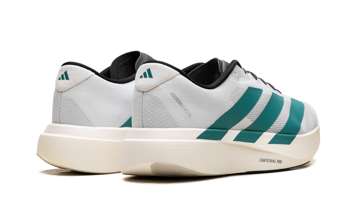 adiZero EVO SL  White Pure Teal  JS4487
