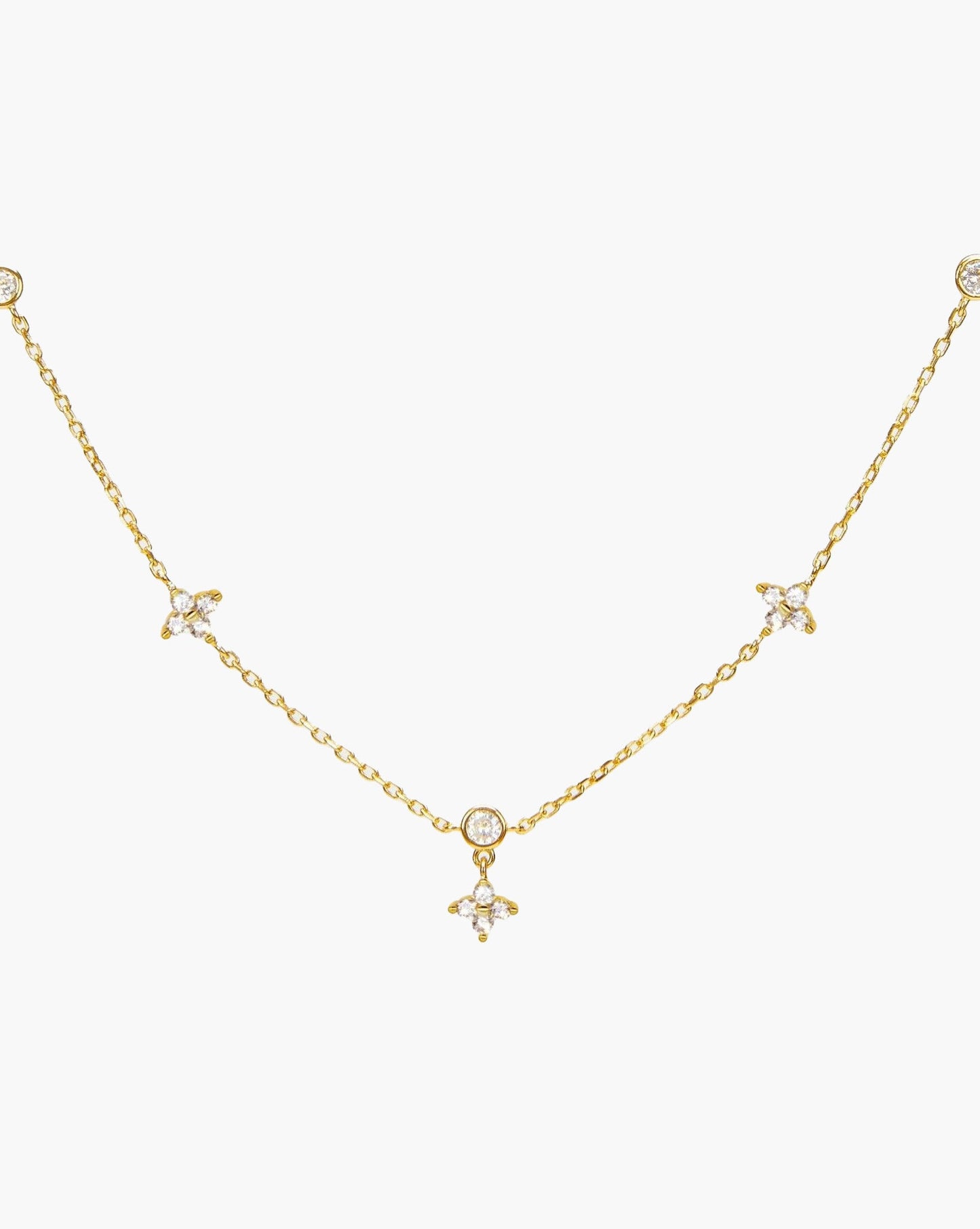 Lucky Clover Necklace in Gold