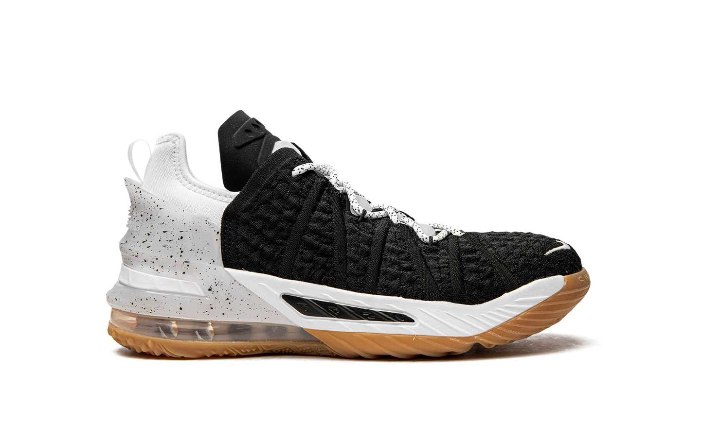 LeBron 18 GS Black White Gum CW2760 007