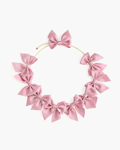 Polka Dot Bow Necklace