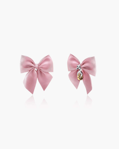 Black Bow Earrings