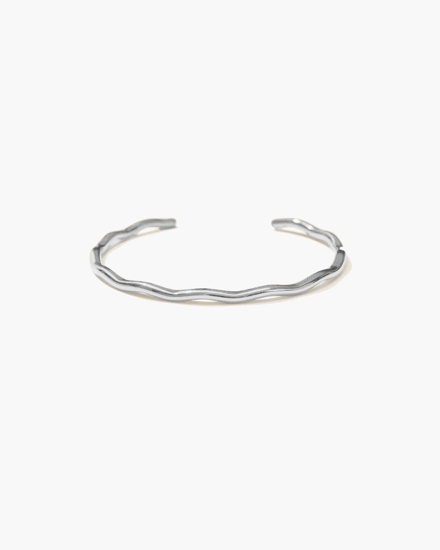 Silver Wave Bangle