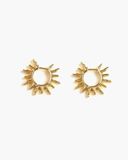 Sun Hoop Earrings