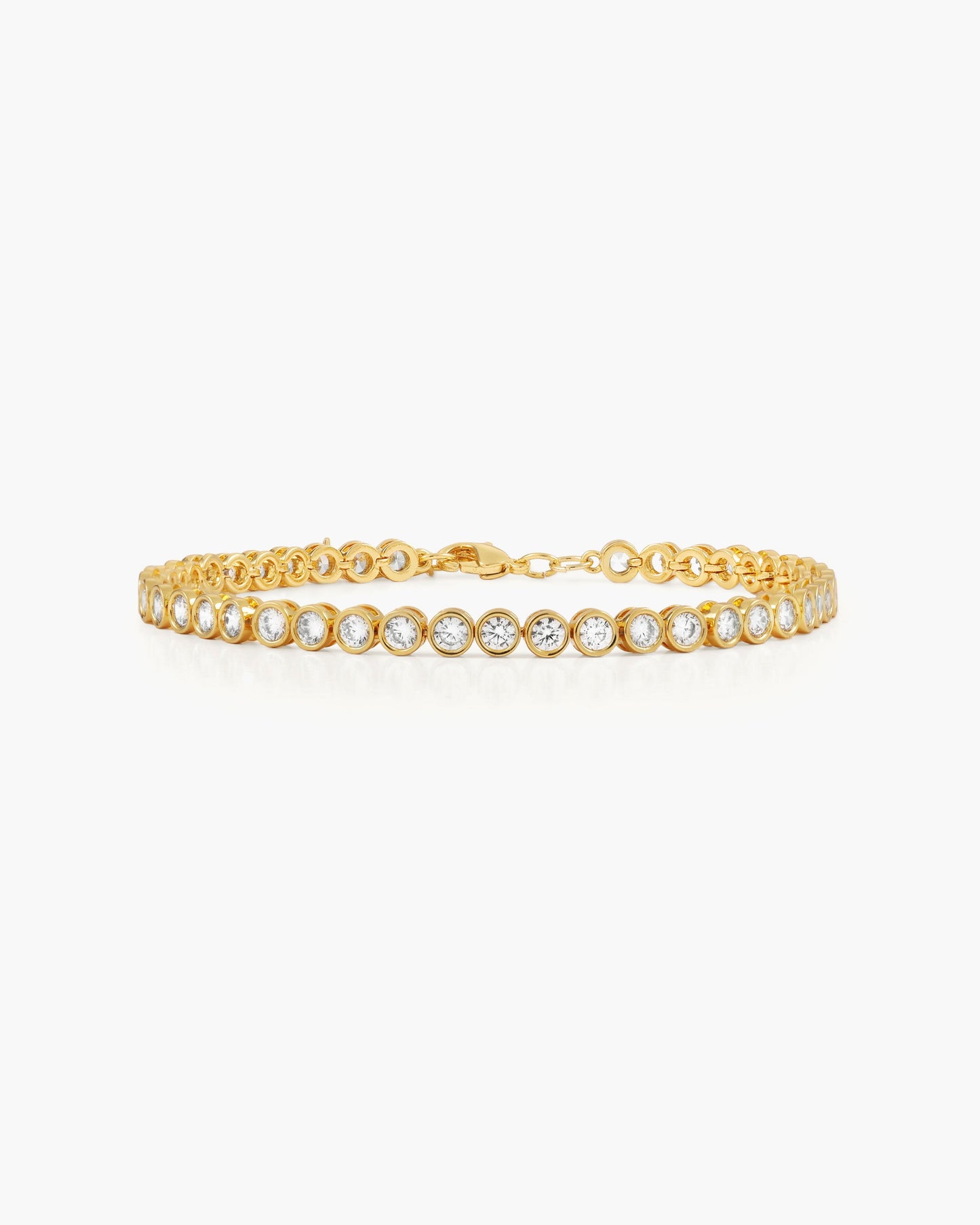 Emerald Tennis Bracelet in Gold