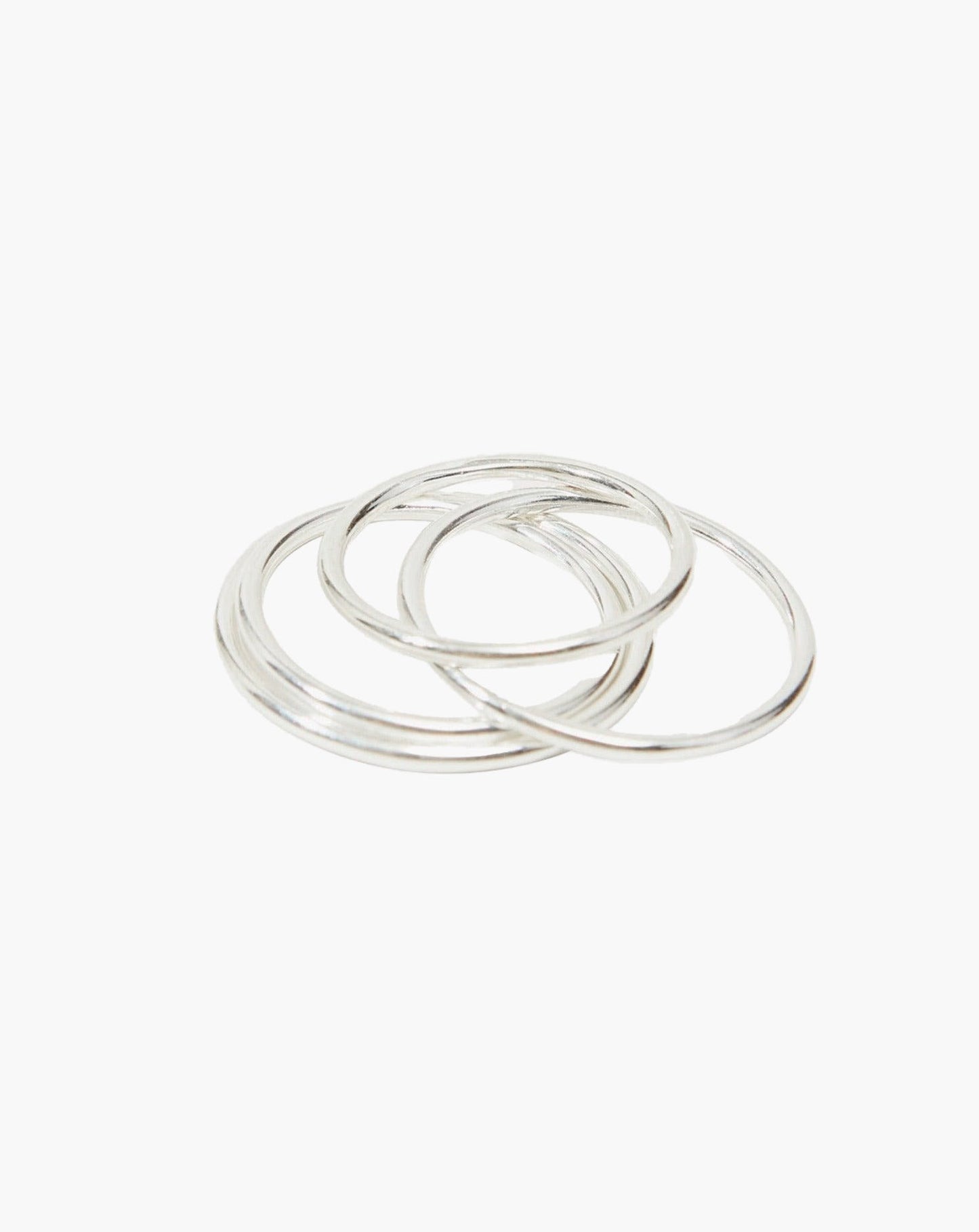 Thin Stacker Ring in Silver