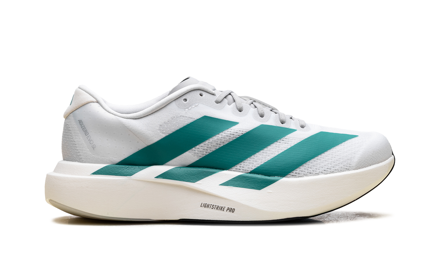 adiZero EVO SL  White Pure Teal  JS4451
