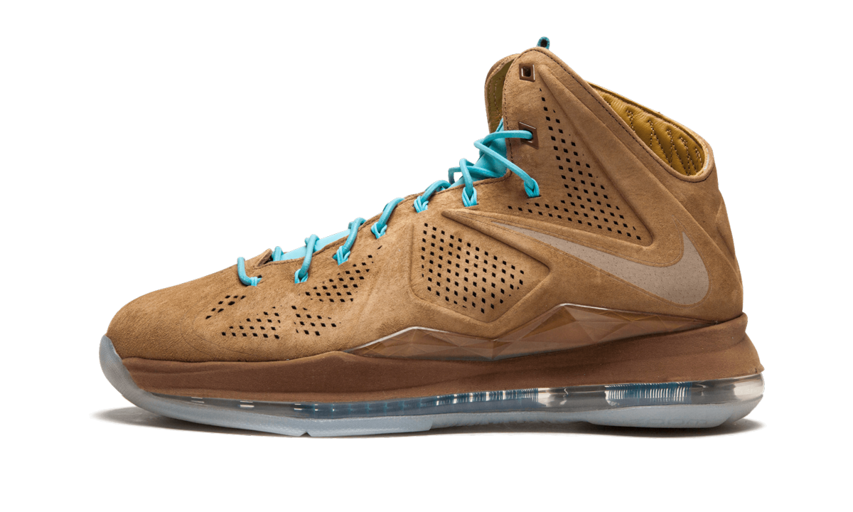 Lebron 10 EXT QS Brown Suede 607078 200