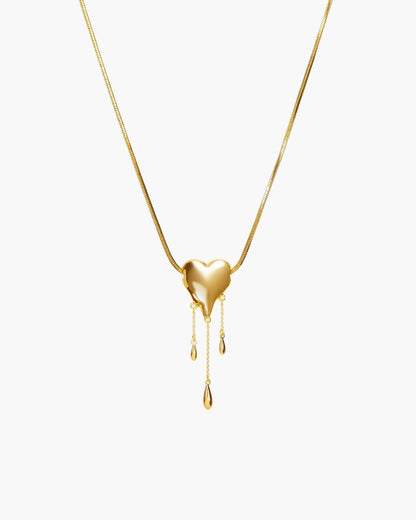 Venom¡¯s Golden Drip Heart Necklace