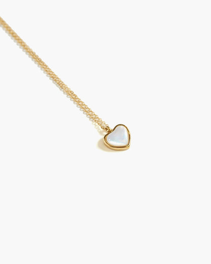 Mother of Pearl Heart Necklace