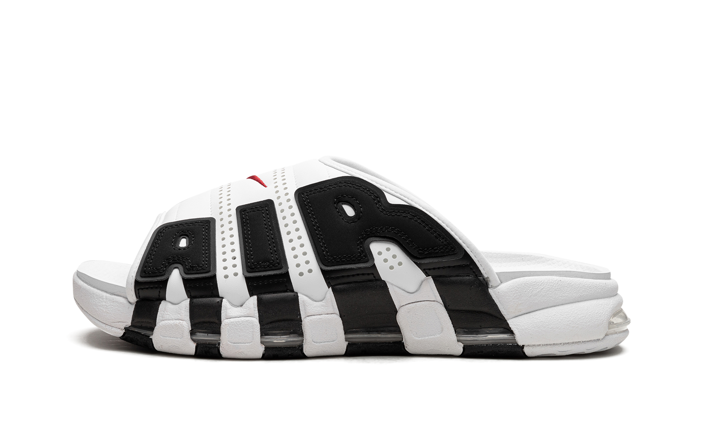 Air More Uptempo Slide NA White Black Red FB7815 100