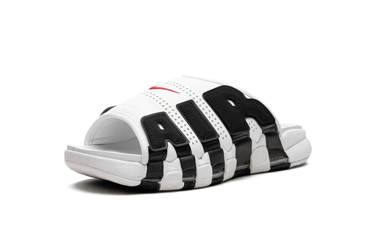 Air More Uptempo Slide NA White Black Red FB7815 100